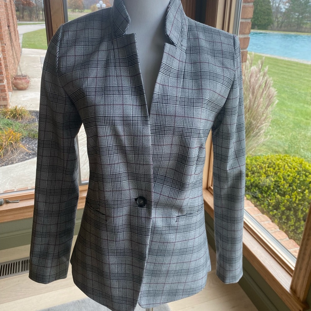 Loft Plaid Blazer
